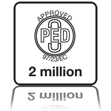 BBK-JINGBA II 通过了PED 200万次冲程认证